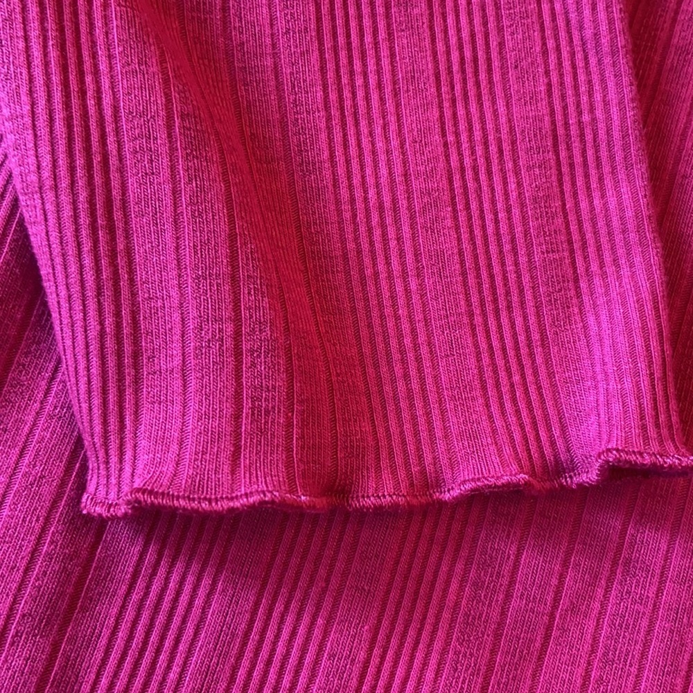 NEW! JESSICA SIMPSON βEsmeβ Fuchsia Peasant Blouse - Picture 9 of 15